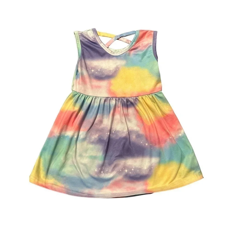 Multi Color Toddler Dress XS